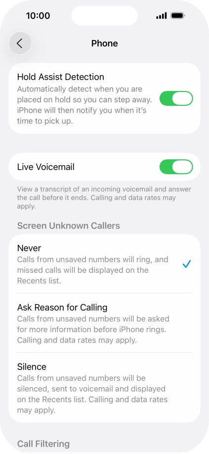 Press Silence to turn on the function. Press Silence to turn on the function.