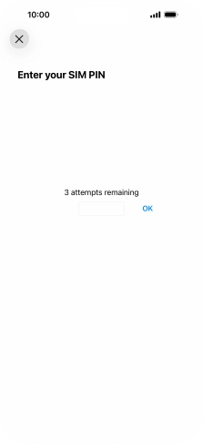 If your SIM is locked, key in your PIN and press OK.