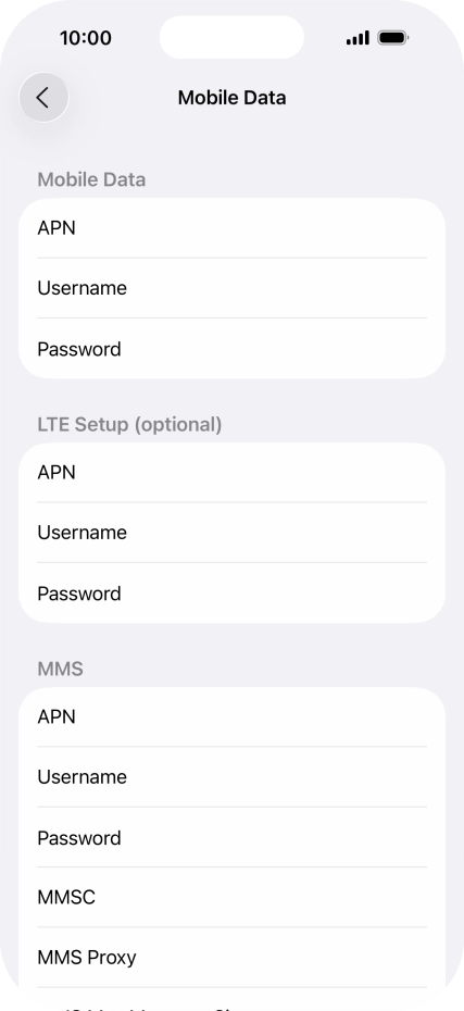 Press APN and key in wap.vodafone.co.uk.