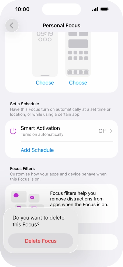 Press Delete Focus. Press Delete Focus.