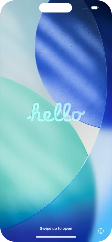 Slide your finger upwards starting from the bottom of the screen.