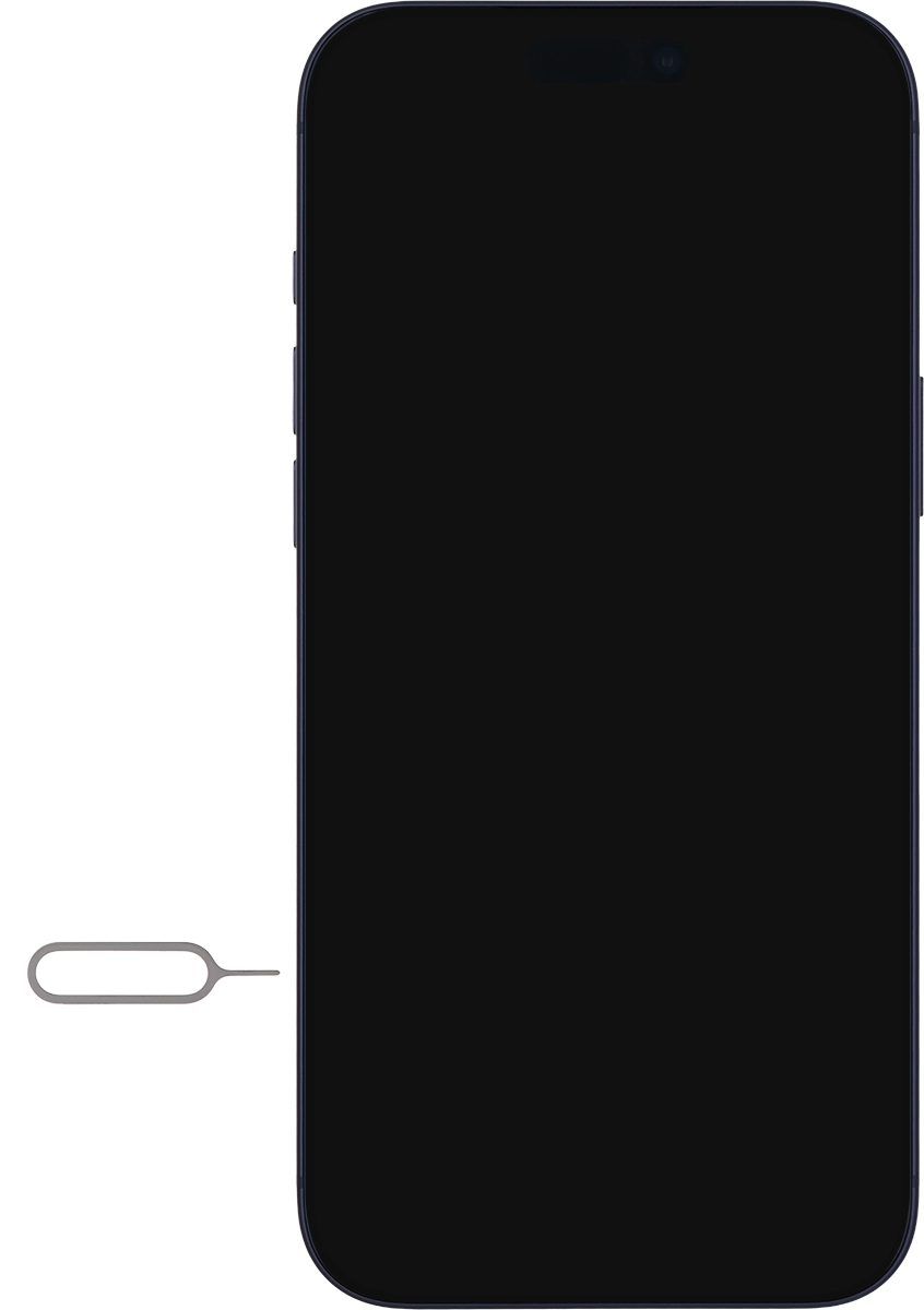 Find the opener for the SIM holder.