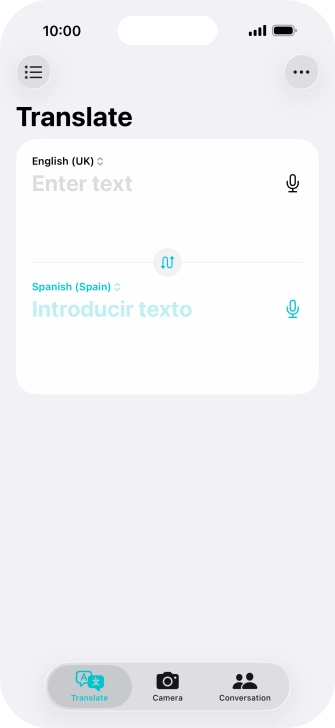 Press the first drop down list.