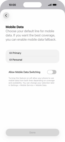 Press the required price plan.