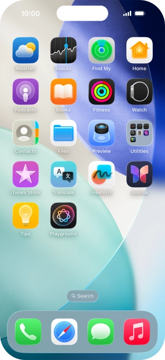 Press and hold the required app.