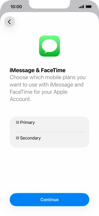 Press the required price plan.
