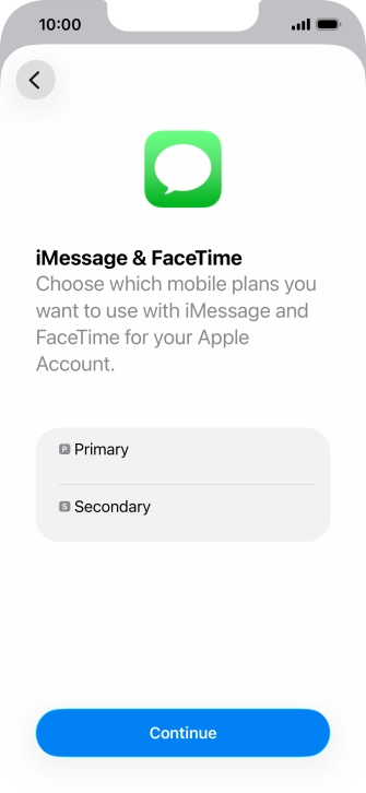 Press the required price plan.