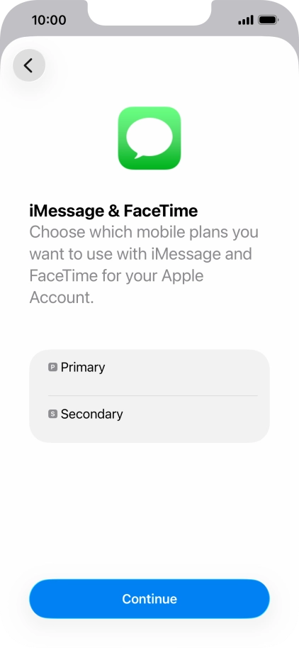Press the required price plan.