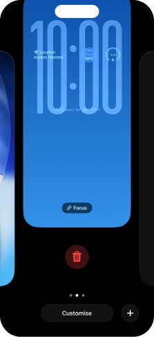 Press the delete icon. Press the delete icon.