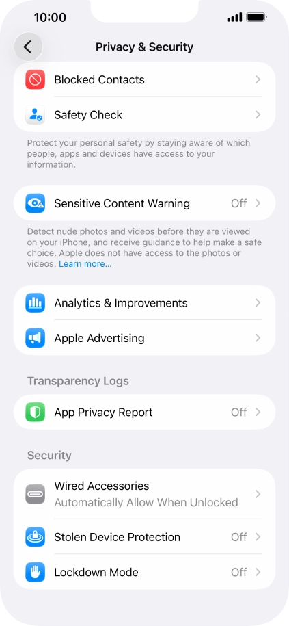 Press App Privacy Report.
