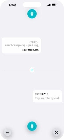 Press the end icon to end two-way view.