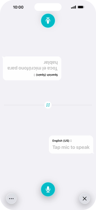 Press the end icon to end two-way view.