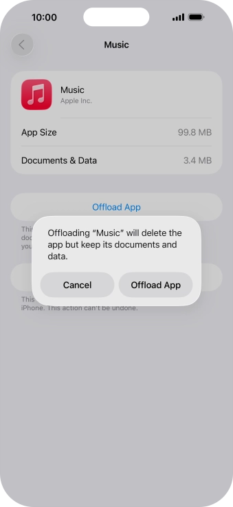 Press Offload App.