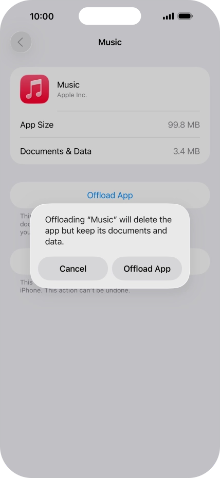 Press Offload App.