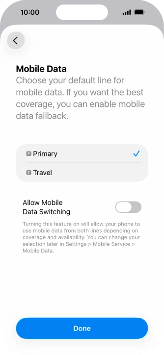 Press the indicator next to Press the indicator next to