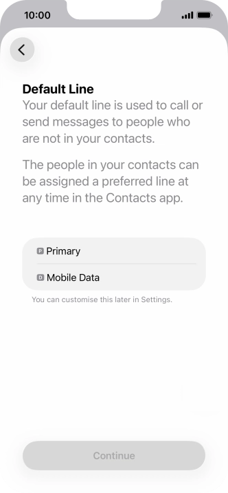 Press the required price plan.