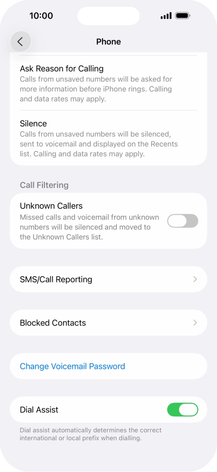 Press Silence to turn on the function.