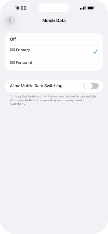 Press the required price plan.