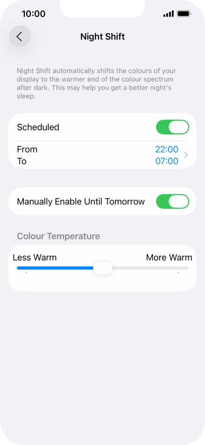 Press and drag the indicator below Press and drag the indicator below