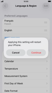 Press Continue. Press Continue.