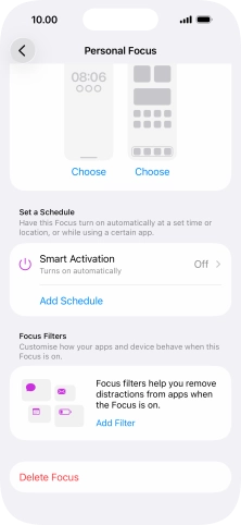 Press the required screen type and follow the instructions on the screen to select the required settings.