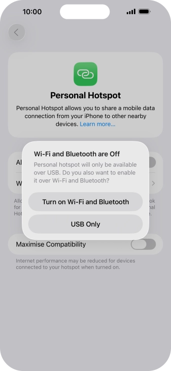 If Wi-Fi is turned off, press Turn on Wi-Fi and Bluetooth. If Wi-Fi is turned off, press Turn on Wi-Fi and Bluetooth.