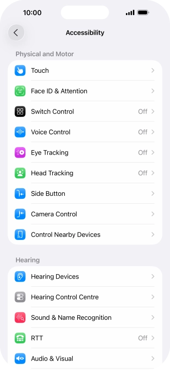Press the required category below 