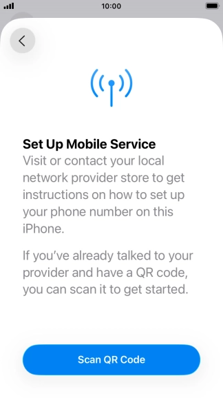 Press Scan QR Code. Press Scan QR Code.