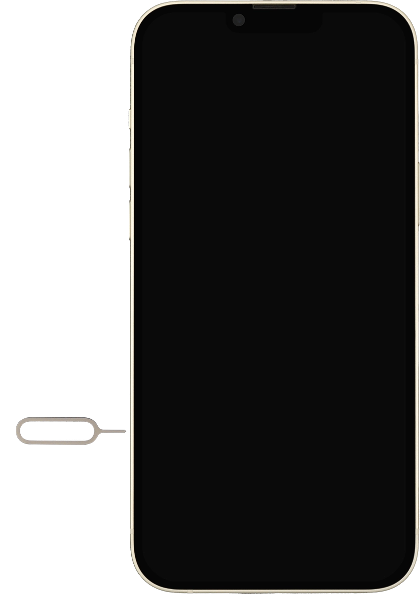 Find the opener for the SIM holder.