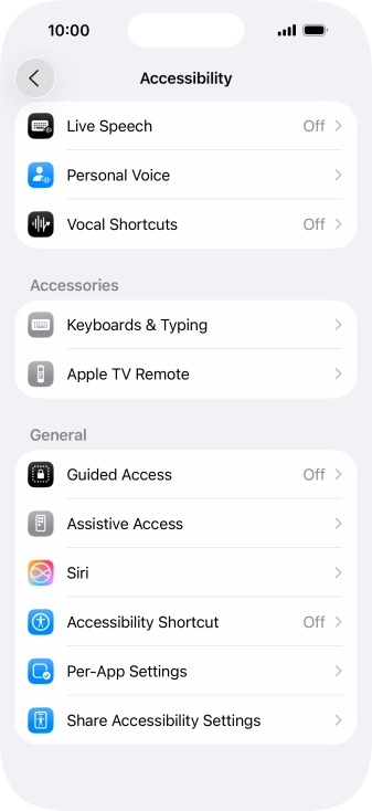 Press the required category below 