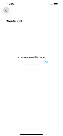 Key in a new four-digit PIN and press OK.