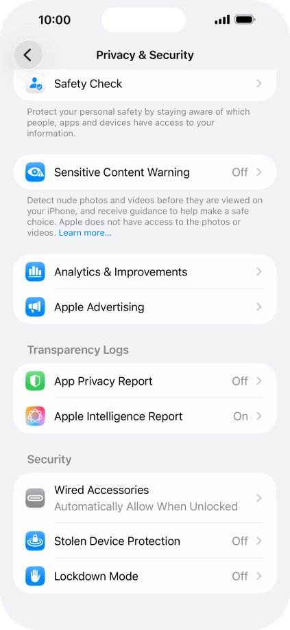 Press App Privacy Report.