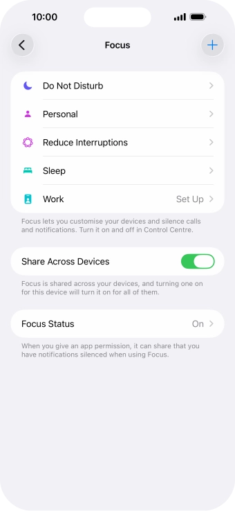 Press Do Not Disturb.