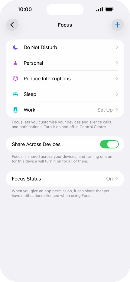 Press Do Not Disturb.