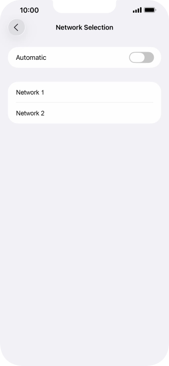 If you turn off the function, press the required network. If you turn off the function, press the required network.