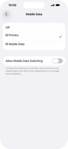 Press the required price plan. Press the required price plan.