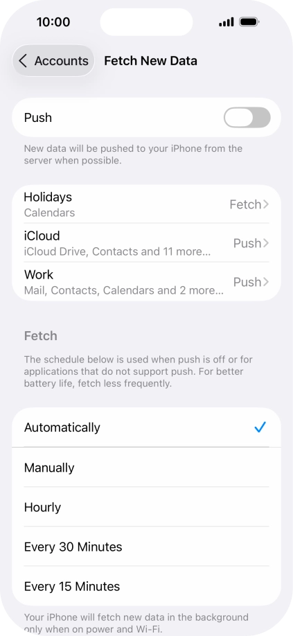 If you turn off the function, press the required setting. If you turn off the function, press the required setting.