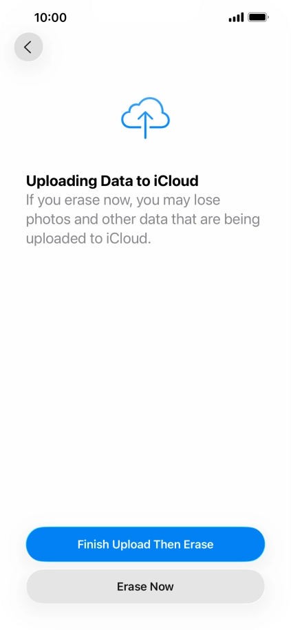 Press Erase Now. Press Erase Now.