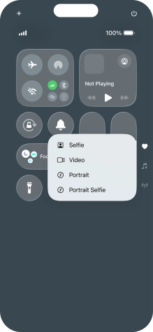 Press and hold the required function to see more actions.