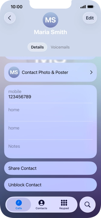 Slide your finger upwards starting from the bottom of the screen to return to the home screen.