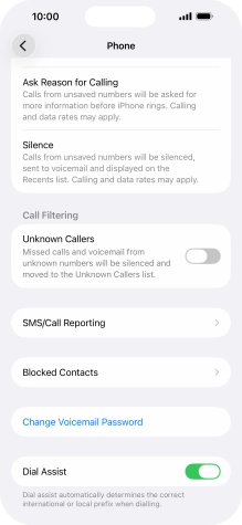 Press Silence to turn on the function.