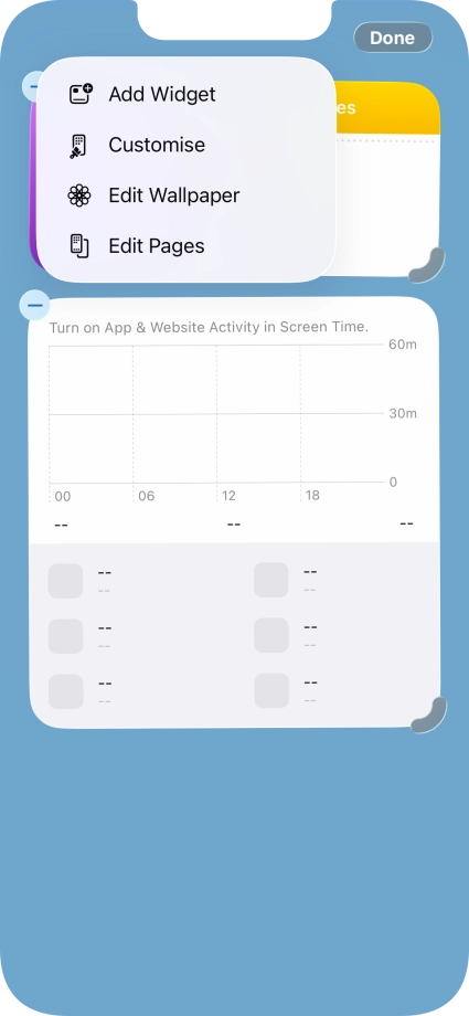 Press Add Widget.