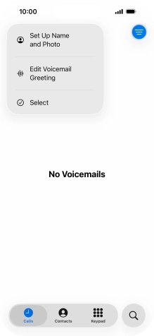 Press Edit Voicemail Greeting.