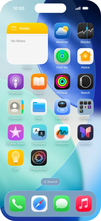 If you're using a Widget Stack: slide up or down on the stack to select the required widget.