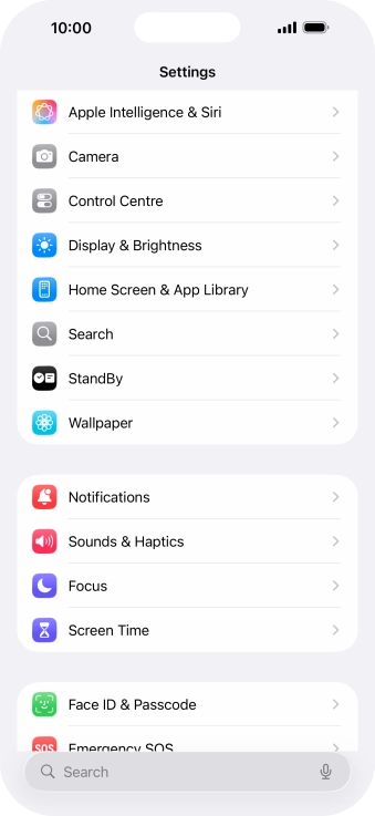 Press Apple Intelligence & Siri.