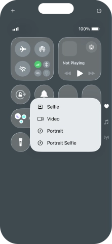 Press and hold the required function to see more actions.