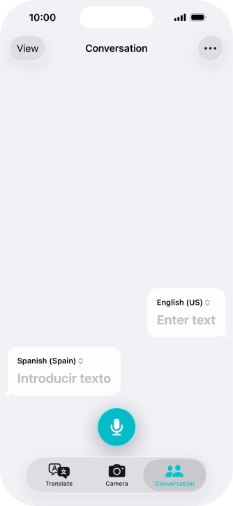Press the microphone icon and say the required word or sentence. Press the microphone icon and say the required word or sentence.