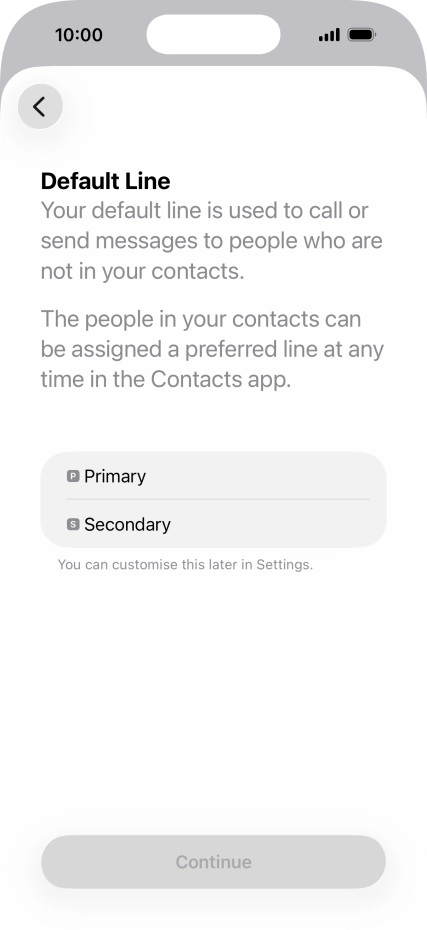 Press the required price plan.