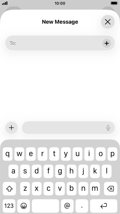 Press To: and key in the first letters of the recipient's name.