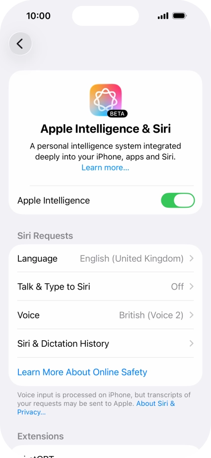 Press Talk & Type to Siri.